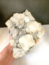 Load image into Gallery viewer, Apophyllite Cluster on Gray Background
