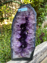 Load image into Gallery viewer, Amethyst Crystal Cave in garden setting
