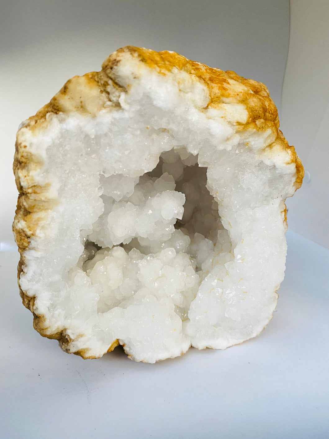 Moroccan Quart Geode on white background